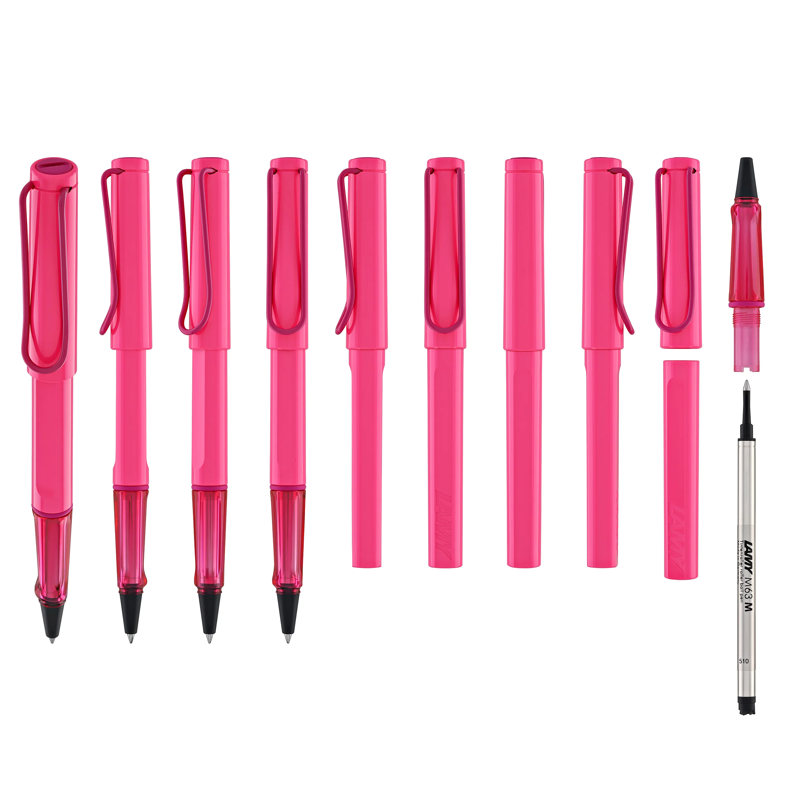 Lamy Safari Rollerball Pen in Neon Pink - Image 9