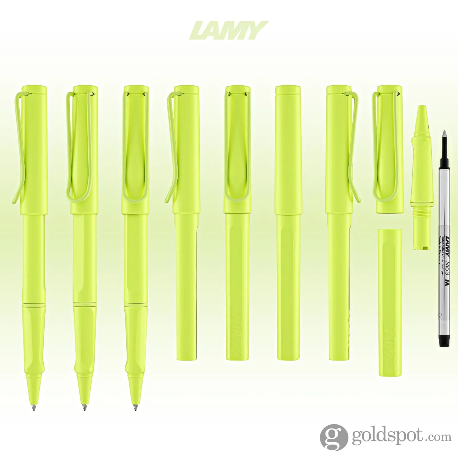 Lamy Safari Rollerball Pen in Spring Green 2023 Special Edition - Image 8