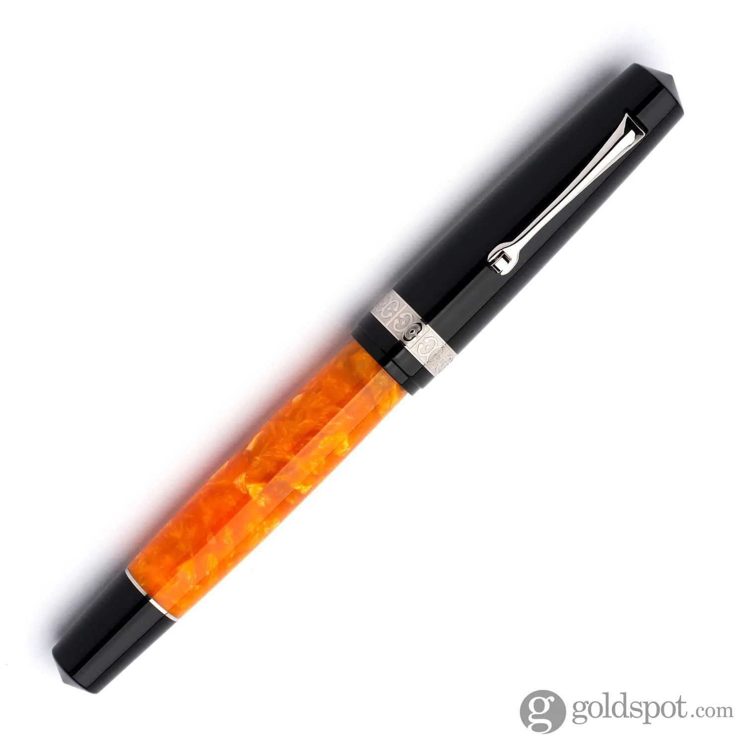 Leonardo Momento Magico Fountain Pen in DNA Black and Orange - Image 4