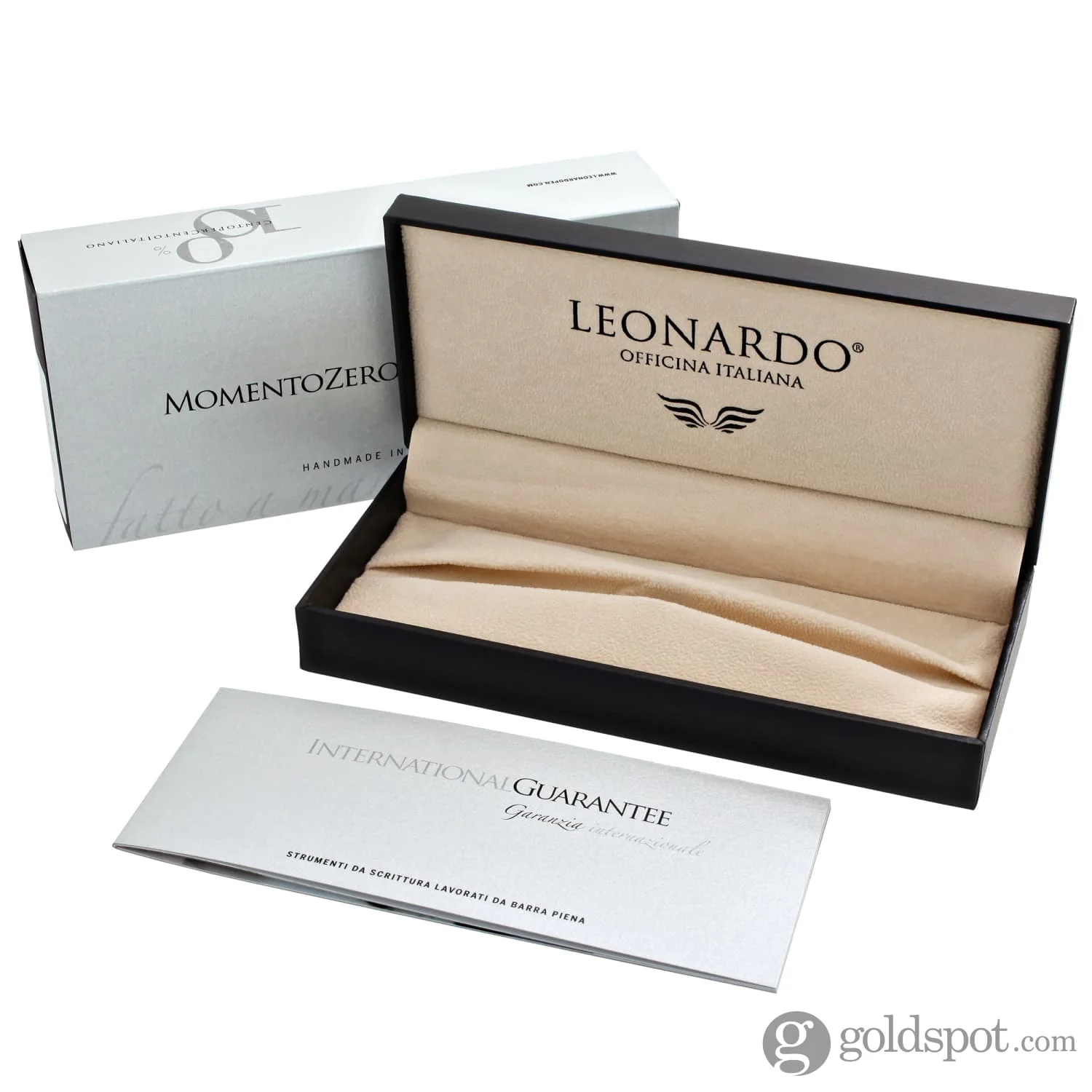 Leonardo Momento Zero Ballpoint Pen in Sea Stone Silver Trim - Image 7