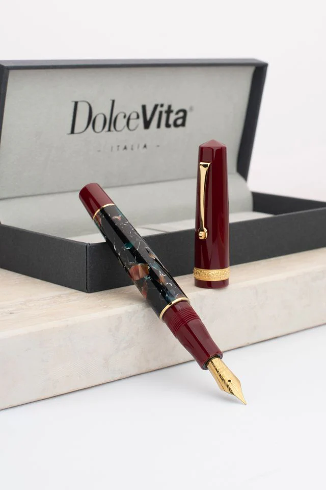 Leonardo Momento Zero Fountain Pen in Dolcevita Marmo Pompei - Image 5