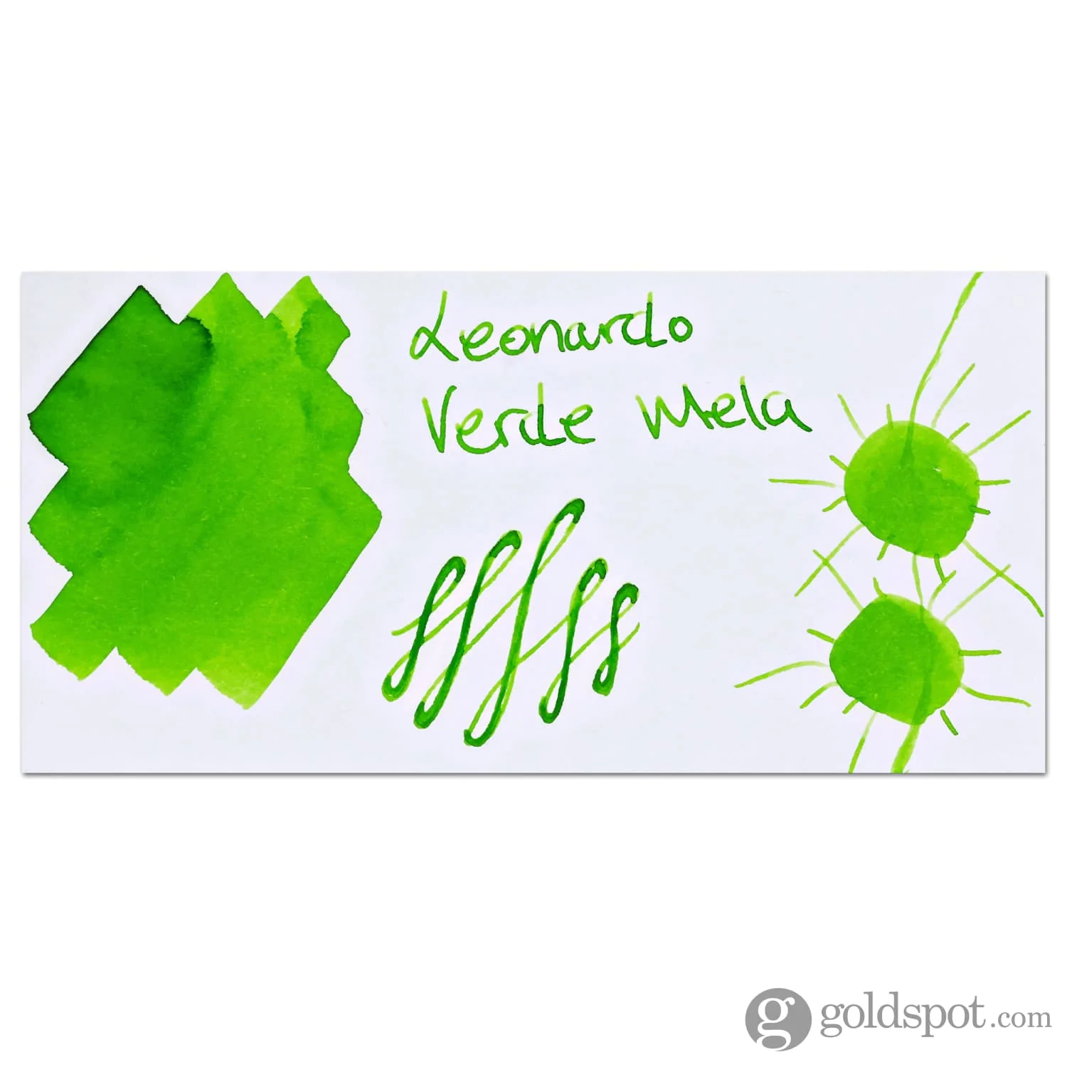 Leonardo Officina Bottled Ink in Apple Green - 40 mL - Image 2