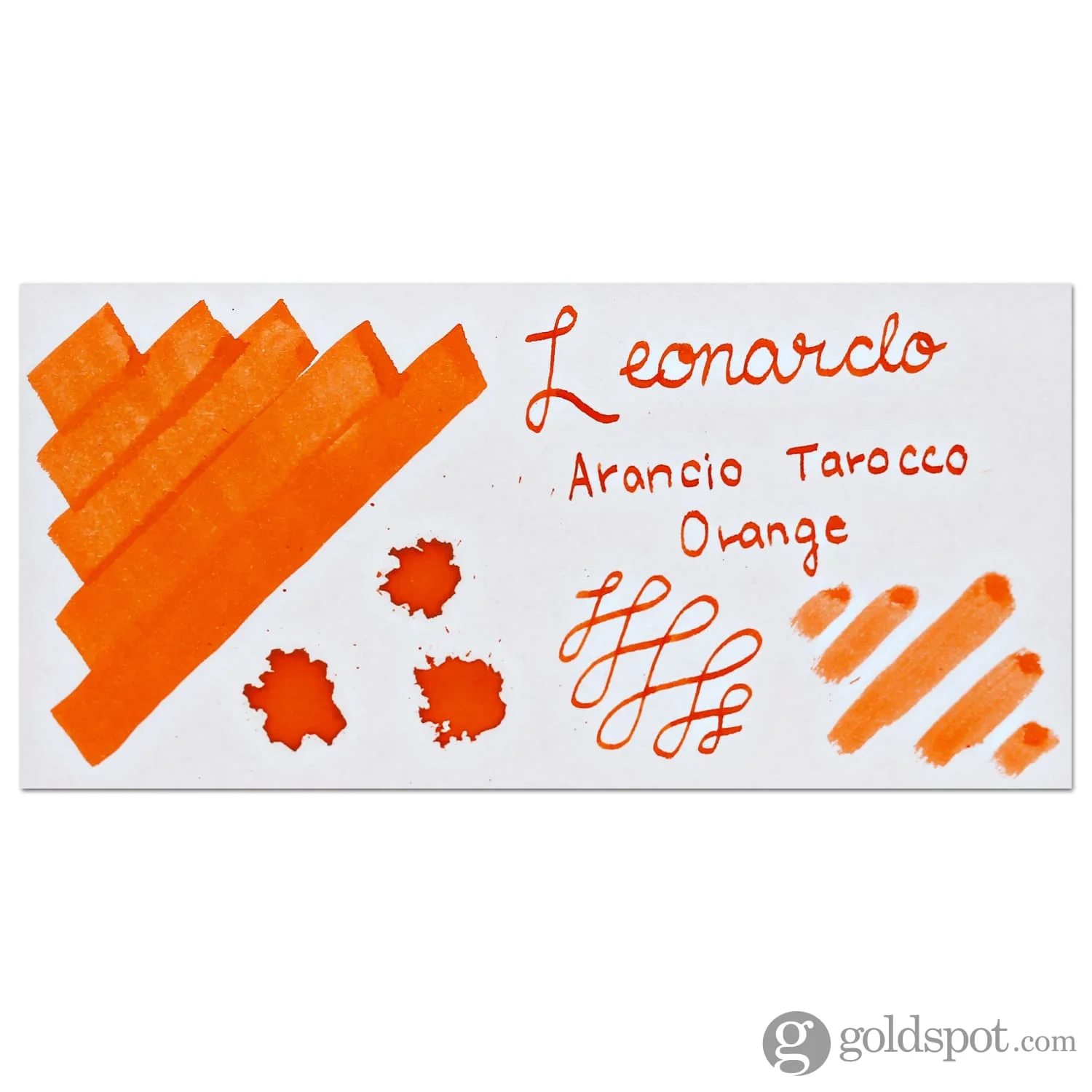 Leonardo Officina Bottled Ink in Arancio Tarocco Orange - 40 mL - Image 2