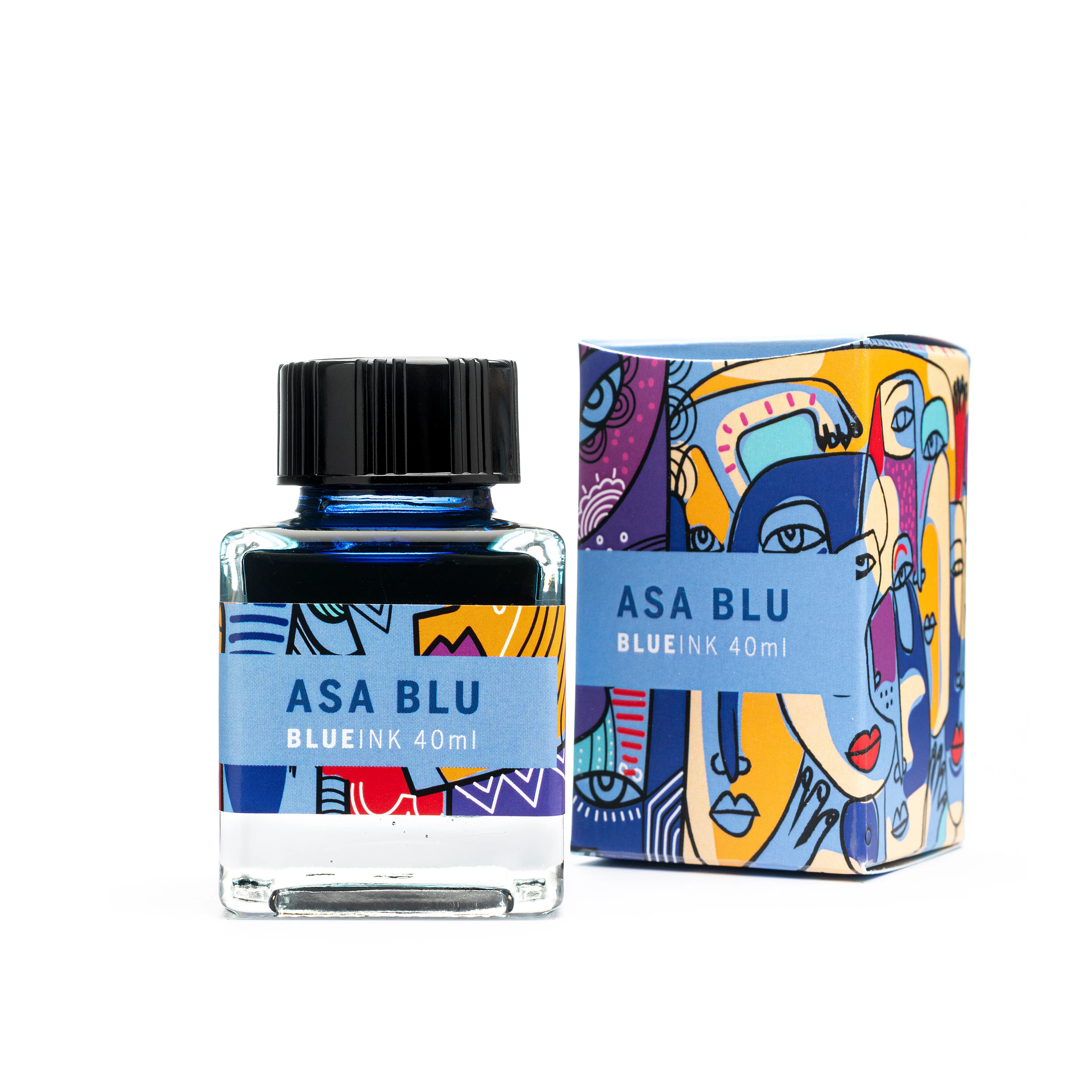Leonardo Officina Bottled Ink in Asa Blue - 40 mL