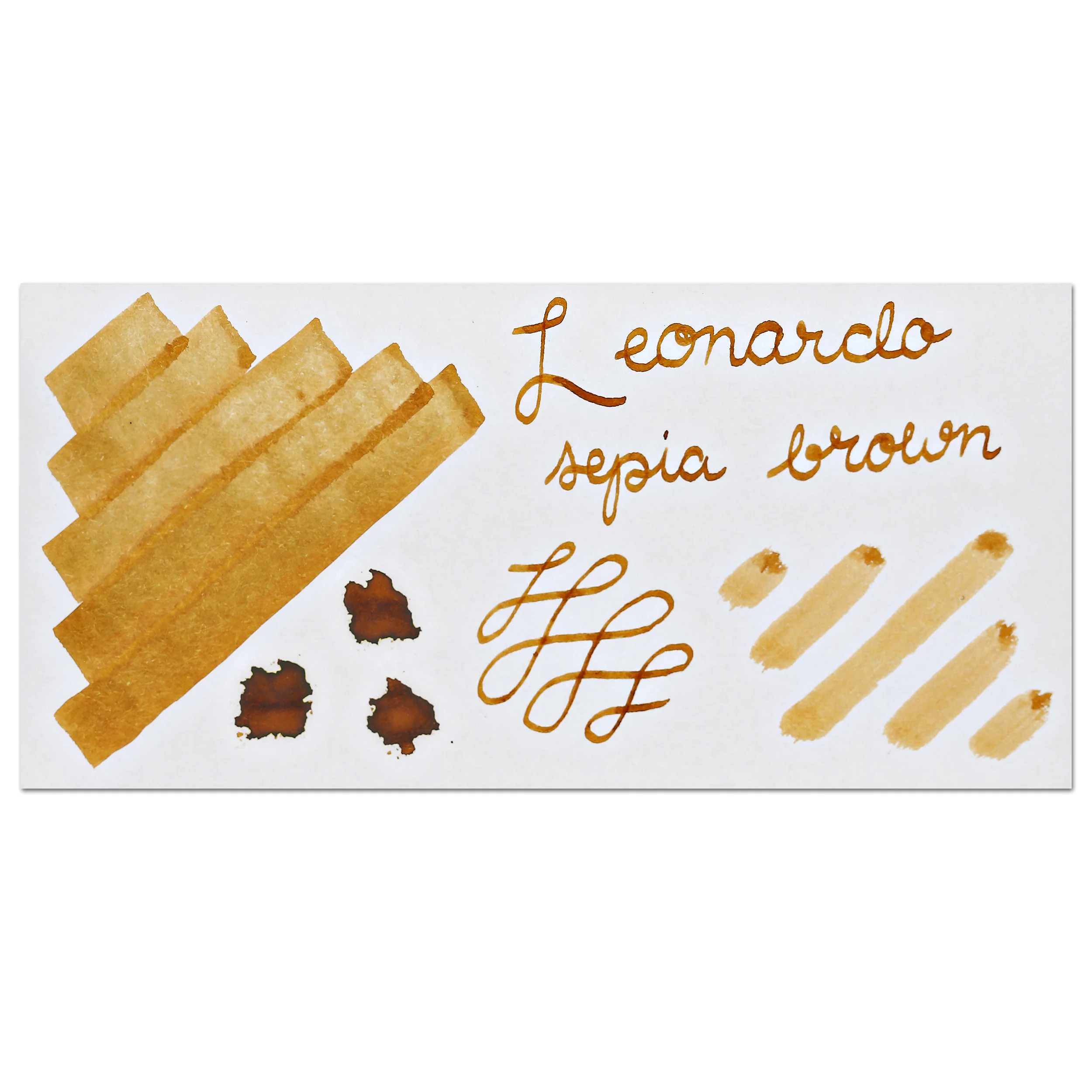 Leonardo Officina Bottled Ink in Sepia Brown - 40 mL - Image 2