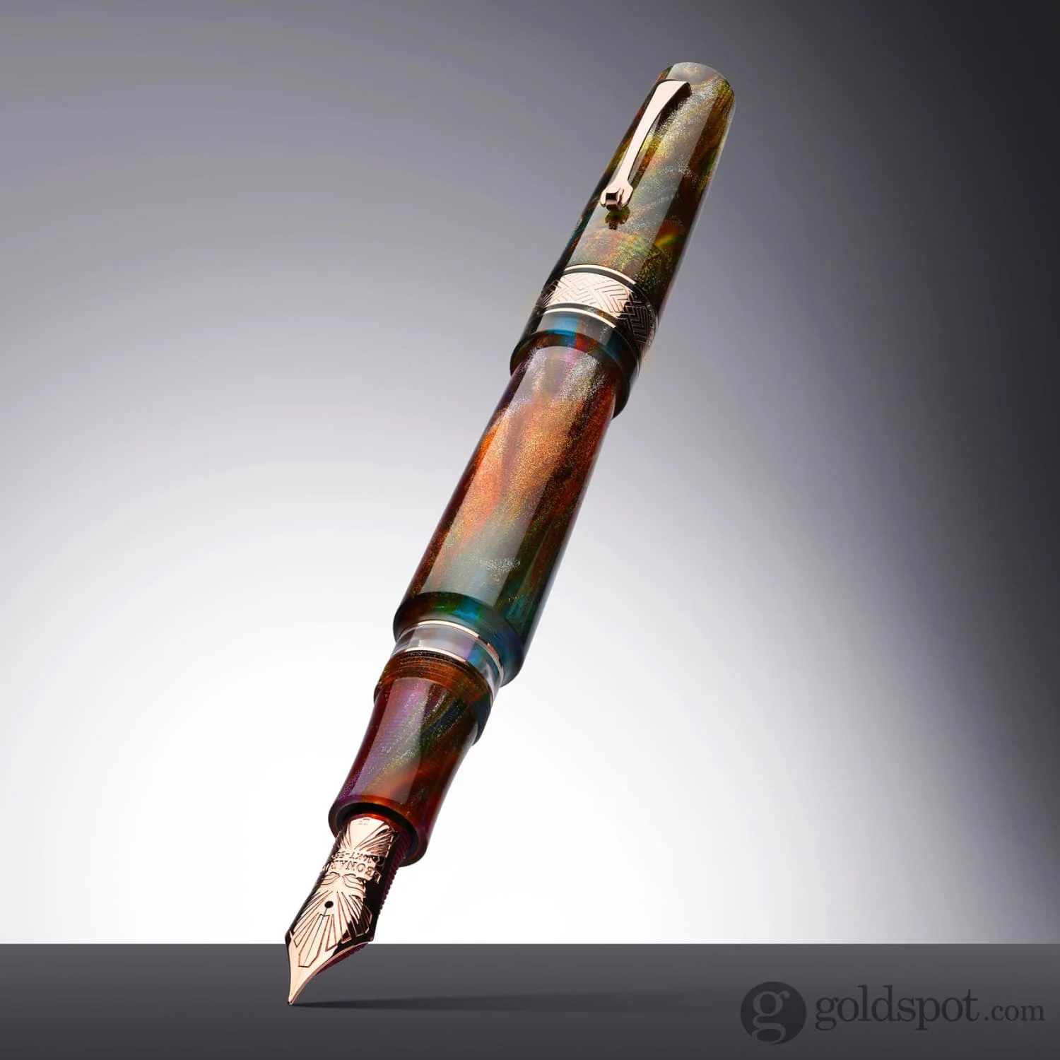Leonardo Supernova Fountain Pen in Brooks PM5 No. 8 Size 14kt Gold - Image 9