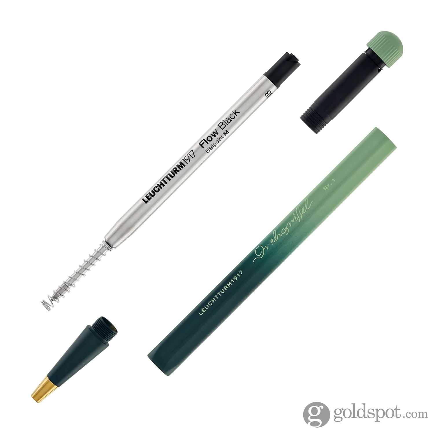Leuchtturm 1917 Drehgriffel Nr. 1 Gradient Ballpoint Pen in Forest Green / Sage - Image 5