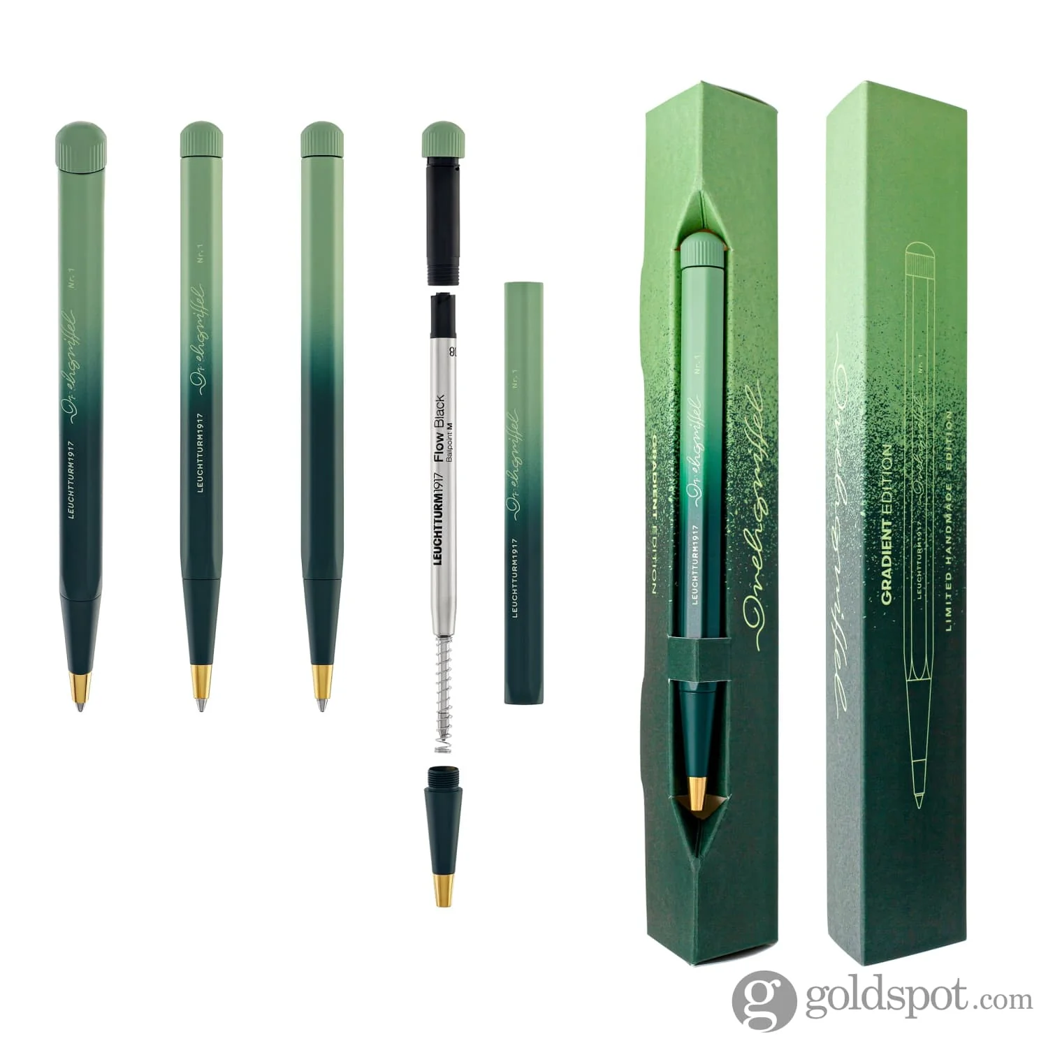 Leuchtturm 1917 Drehgriffel Nr. 1 Gradient Ballpoint Pen in Forest Green / Sage - Image 6