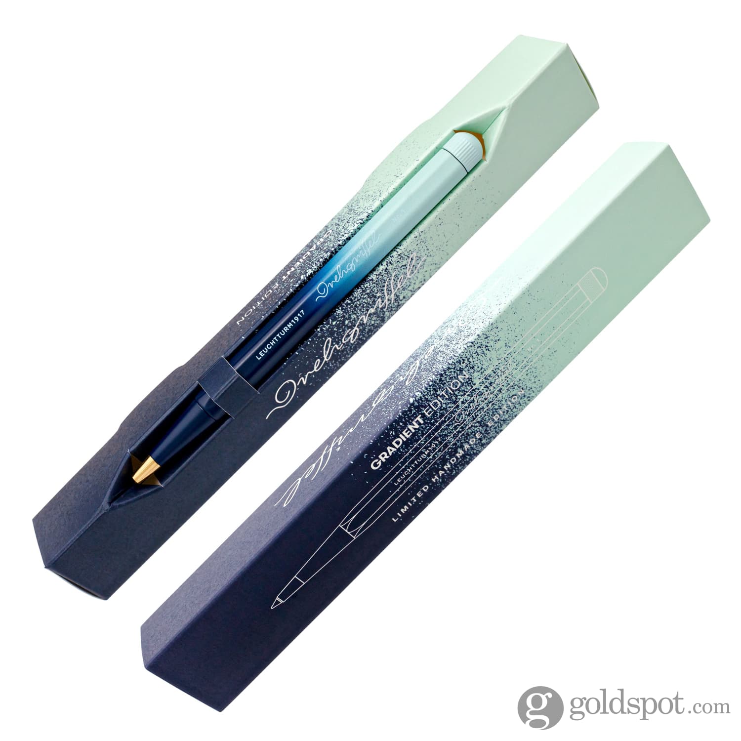 Leuchtturm 1917 Drehgriffel Nr. 1 Gradient Ballpoint Pen in Navy / Mint Green - Image 2