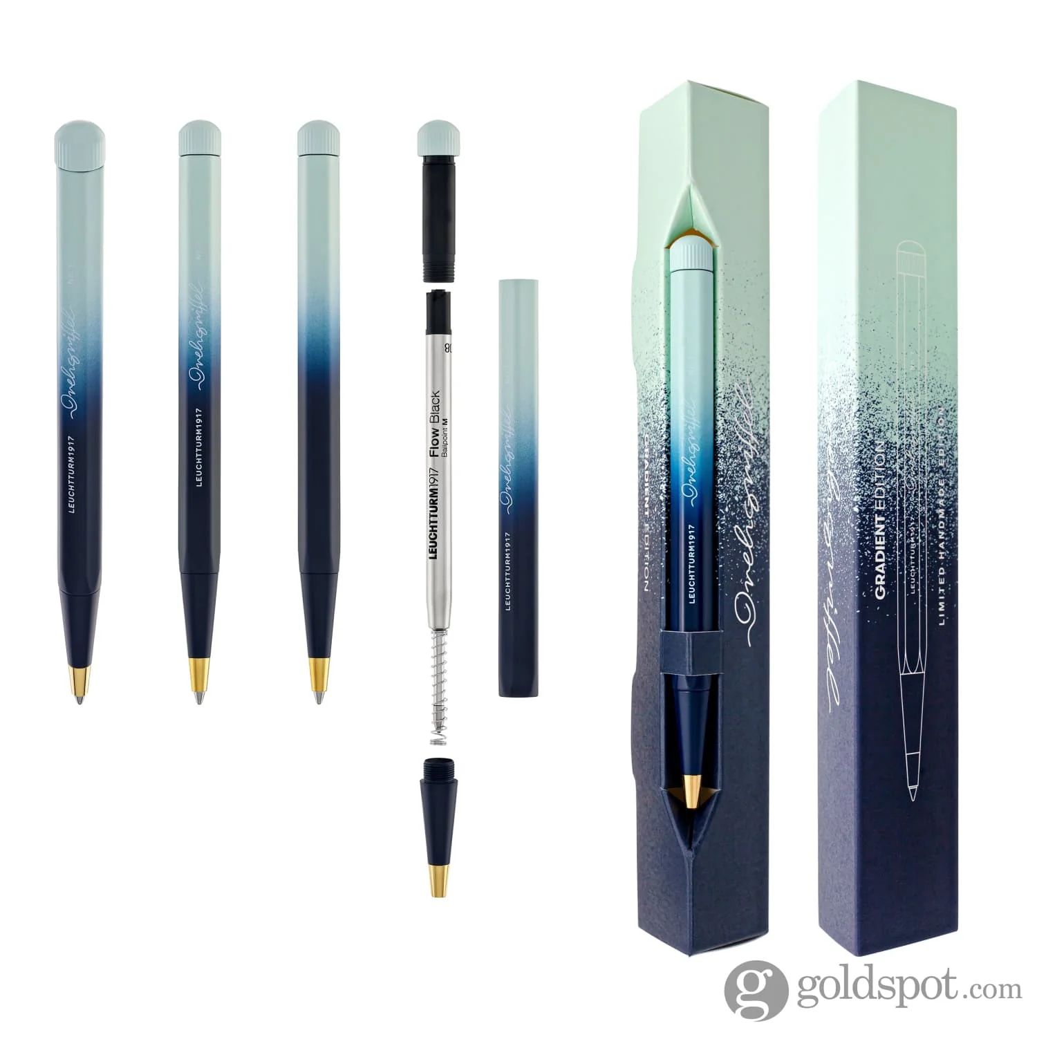 Leuchtturm 1917 Drehgriffel Nr. 1 Gradient Ballpoint Pen in Navy / Mint Green - Image 6