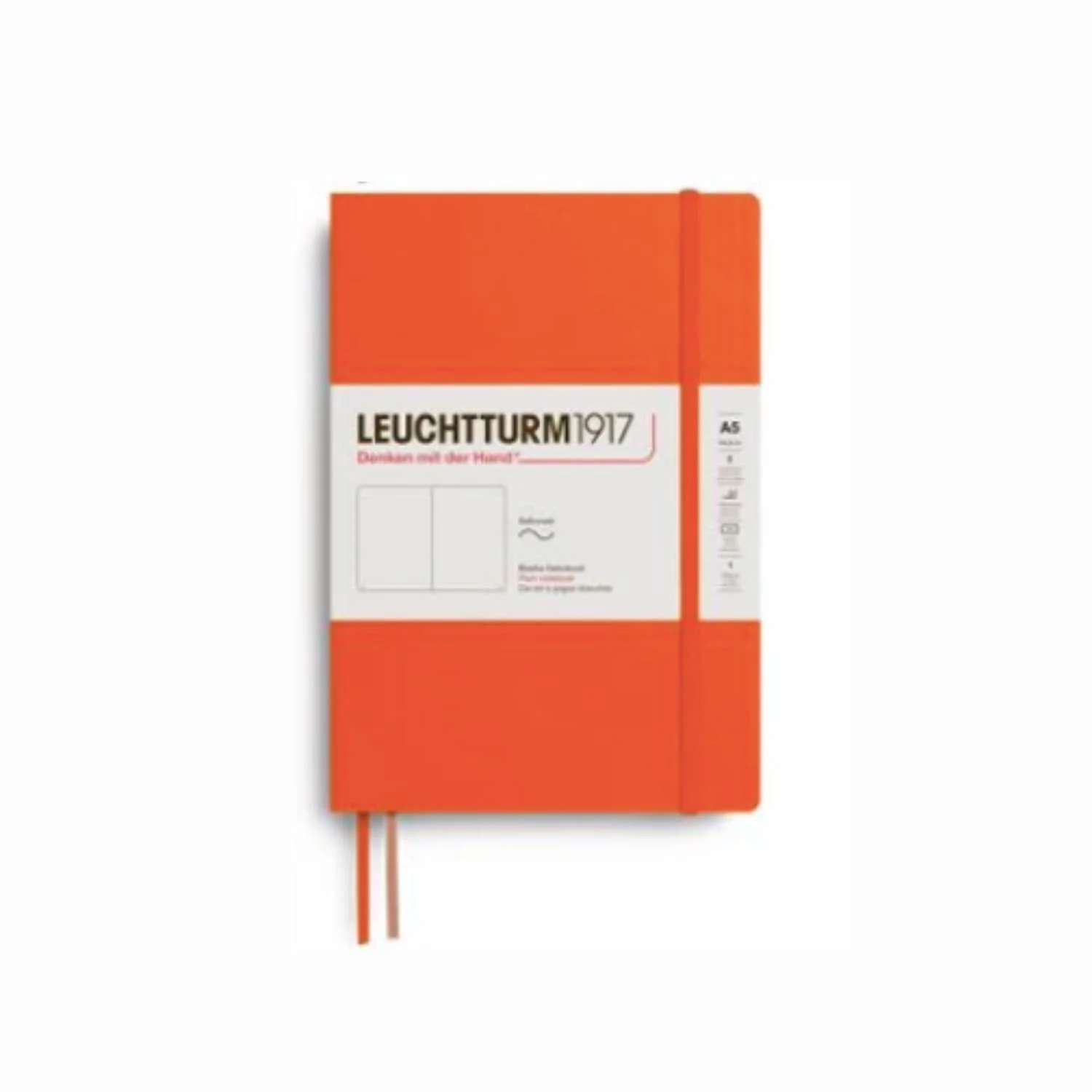Leuchtturm 1917 "Grow Your Mind" Medium Softcover Notebook in Pumpkin - A5