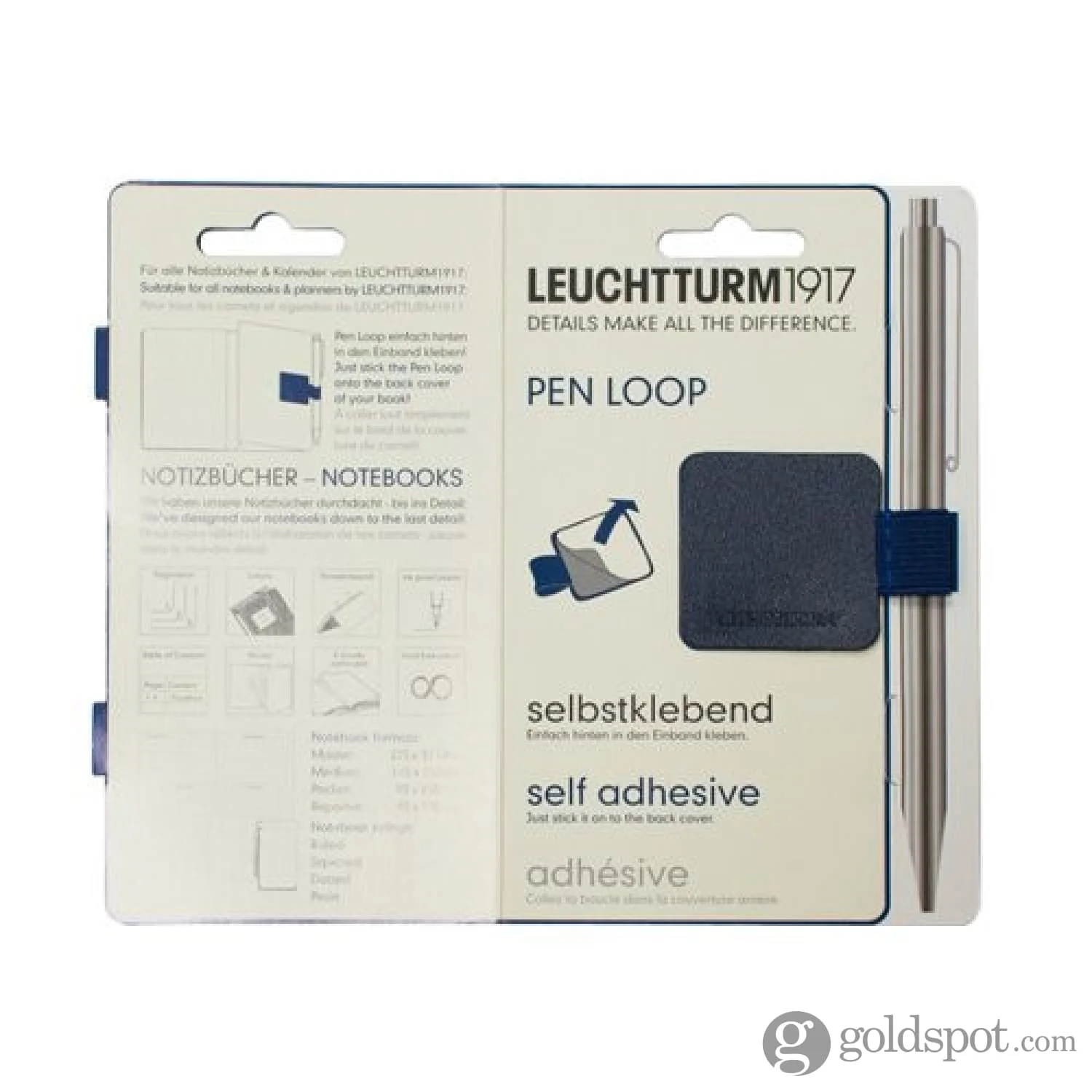 Leuchtturm 1917 Pen Loop in Navy Blue - Image 4
