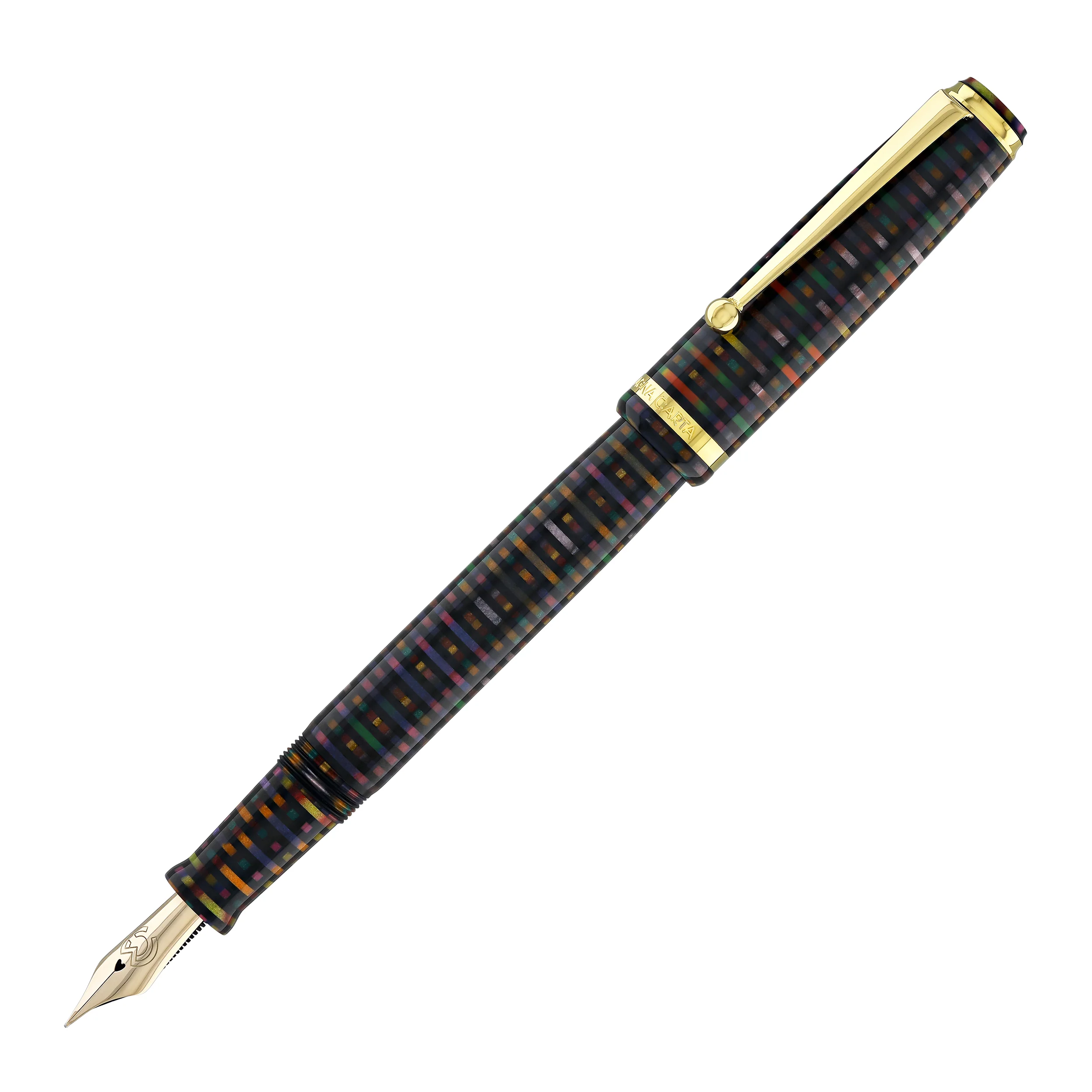 Magna Carta MAG 650 Fountain Pen in Cosmic Pixel - 14kt Gold Flex Nib - Image 3