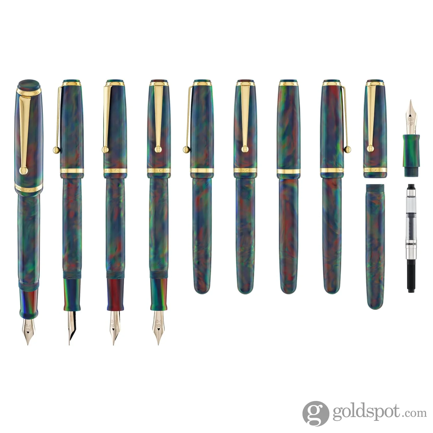 Magna Carta MAG 650 Fountain Pen in OPAREX Lava Black - 14kt Gold Flex Nib - Image 10