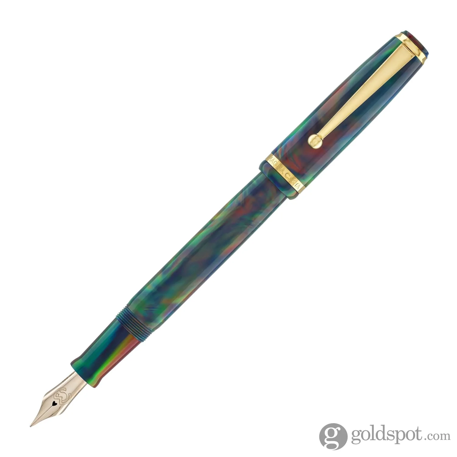 Magna Carta MAG 650 Fountain Pen in OPAREX Lava Black - 14kt Gold Flex Nib - Image 4