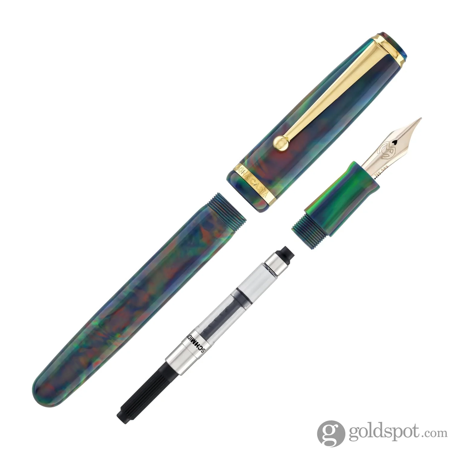 Magna Carta MAG 650 Fountain Pen in OPAREX Lava Black - 14kt Gold Flex Nib - Image 9