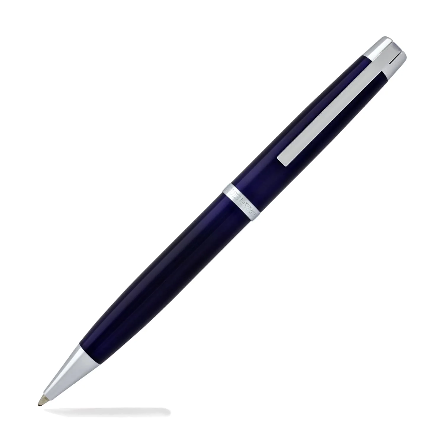 Waterford Marquis Metro Ballpoint Pen in Blue with Chrome Trim