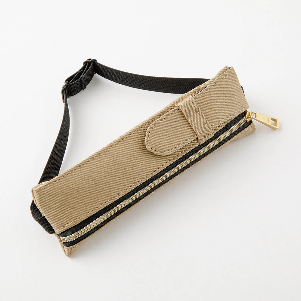 Midori Book Band Pen Case for B6 to A5 in Beige - Image 2