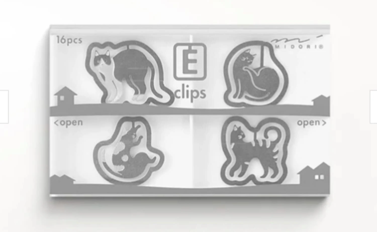 Midori Etching Clips in Cat