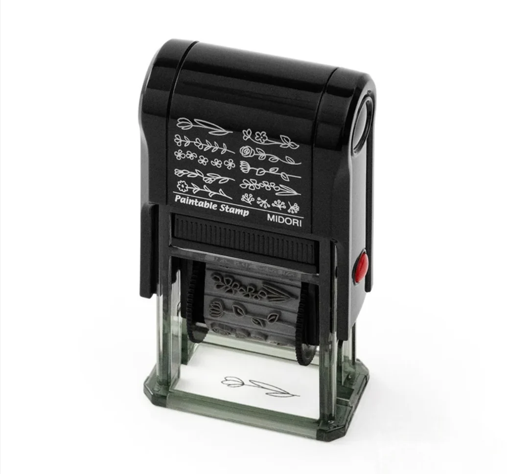 Midori Paintable Rotating Stamp in Flower - Image 2