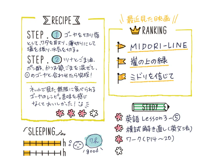 Midori Paintable Stamp in Daily Life Record - Image 4
