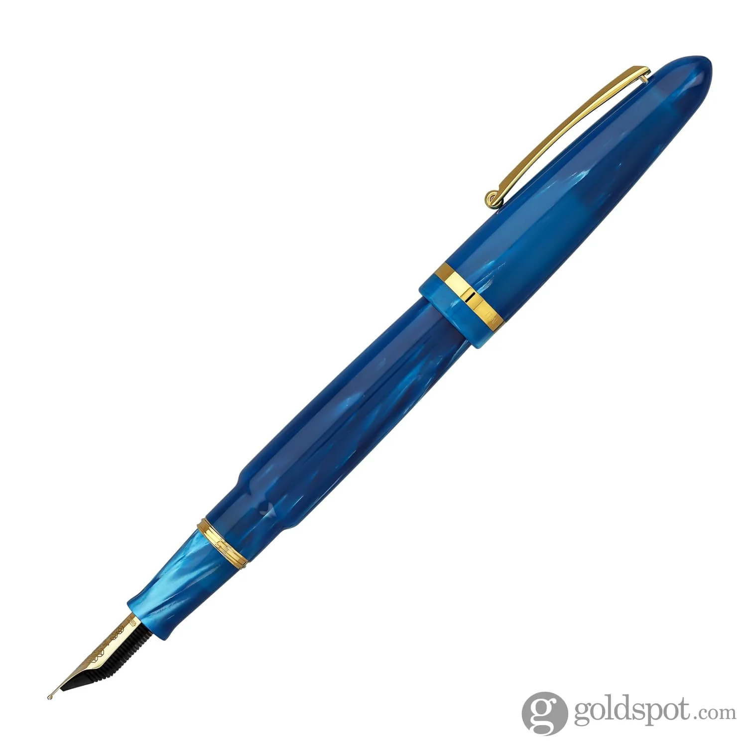 Montegrappa Venetia Fountain Pen in Turquoise Celluloid with 18kt gold nib - Limited Edition - Image 3