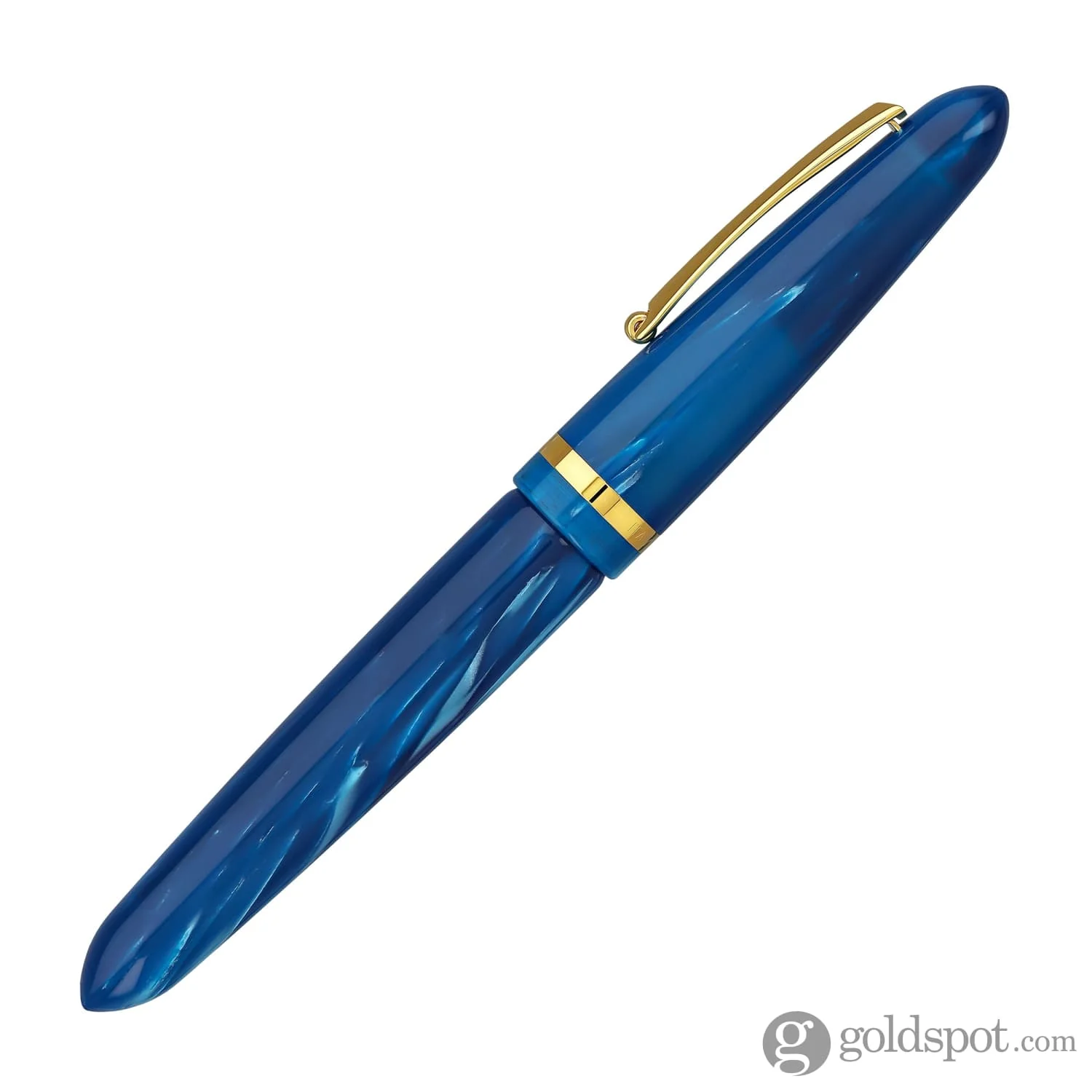 Montegrappa Venetia Fountain Pen in Turquoise Celluloid with 18kt gold nib - Limited Edition - Image 5