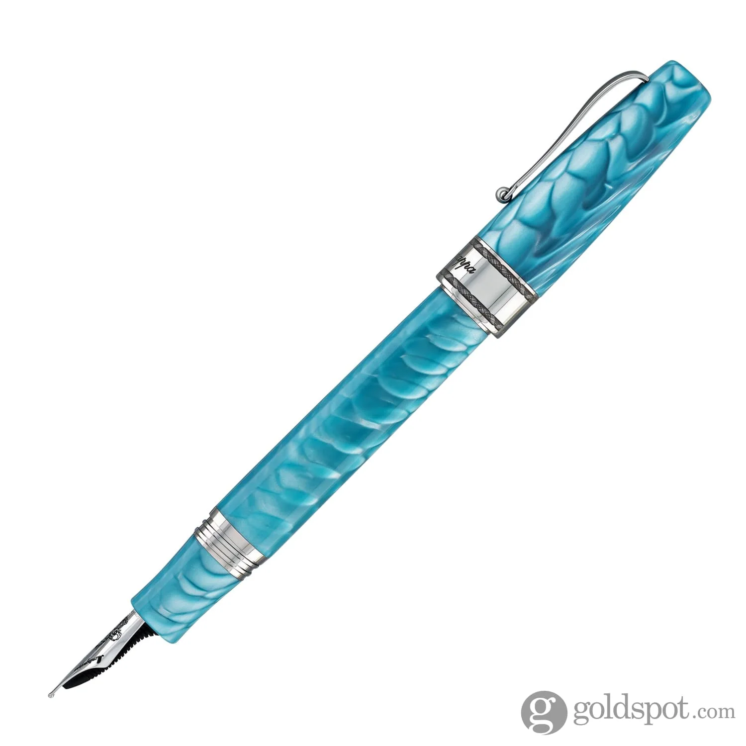 Montegrappa Year of the Dragon Juma Fountain Pen in Laguna Blue - Image 3
