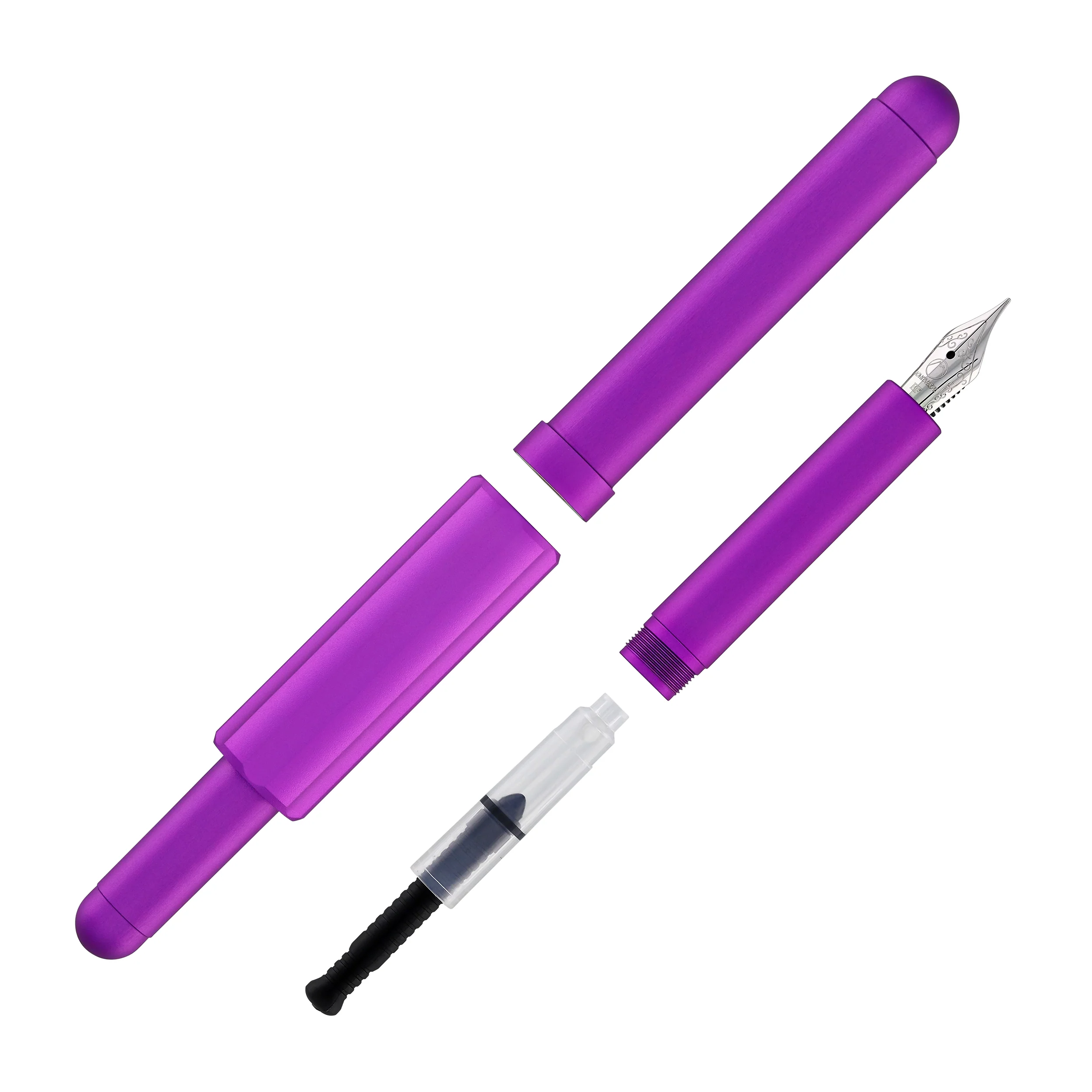 Monteverde Axis Fountain Pen in Matte Purple - Image 6
