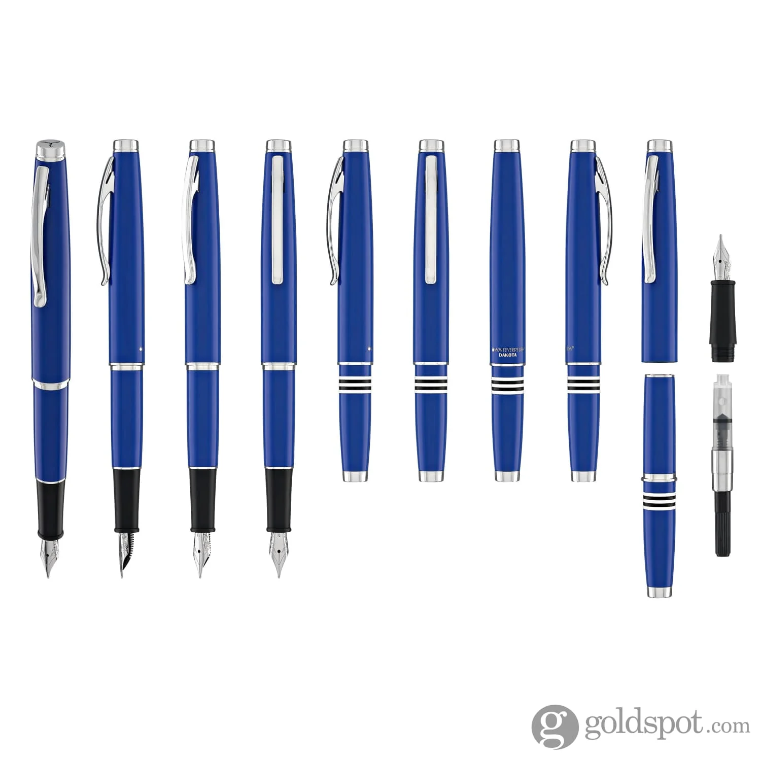 Monteverde Dakota Fountain Pen in Airforce Matte Blue - Image 9