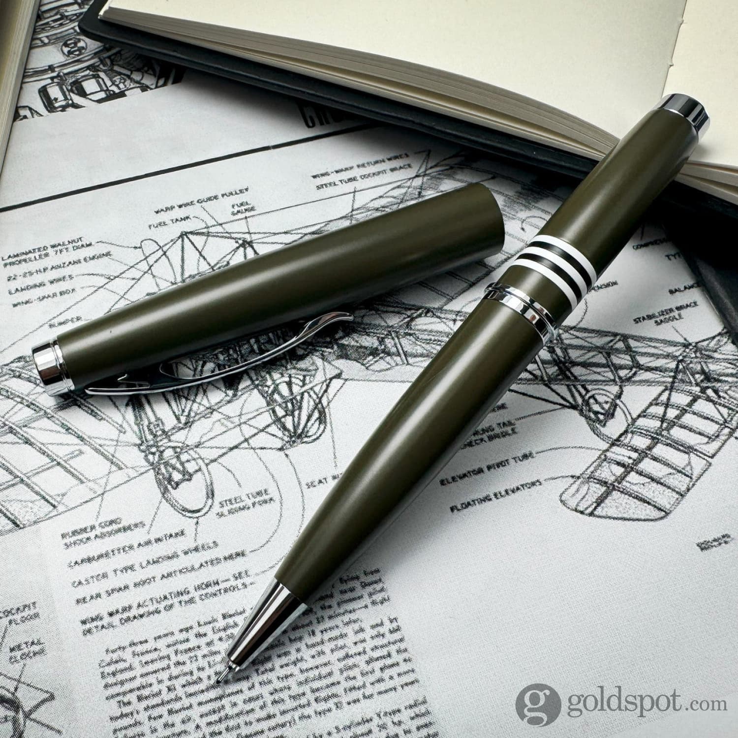 Monteverde Dakota Gel Pen in Military Green - Image 9