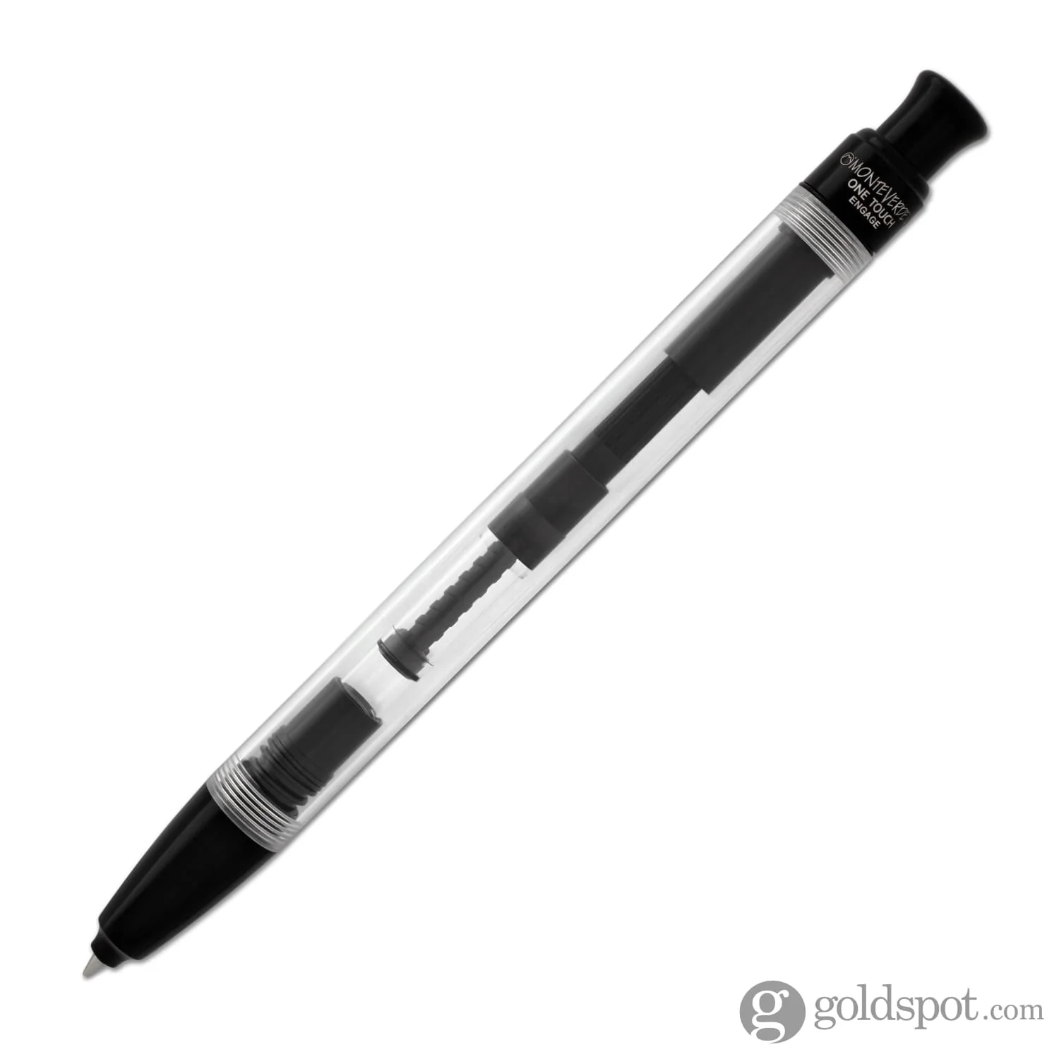 Monteverde Engage One Touch Ink Ball Pen in Clear Demonstrator - Image 4