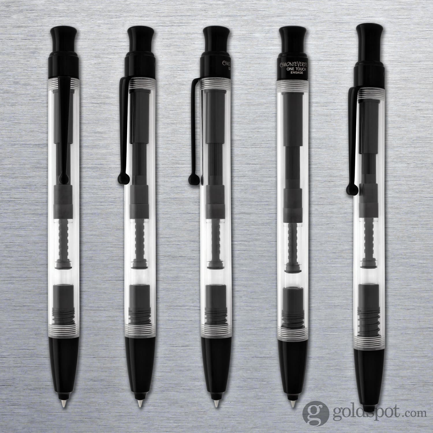 Monteverde Engage One Touch Ink Ball Pen in Clear Demonstrator - Image 7