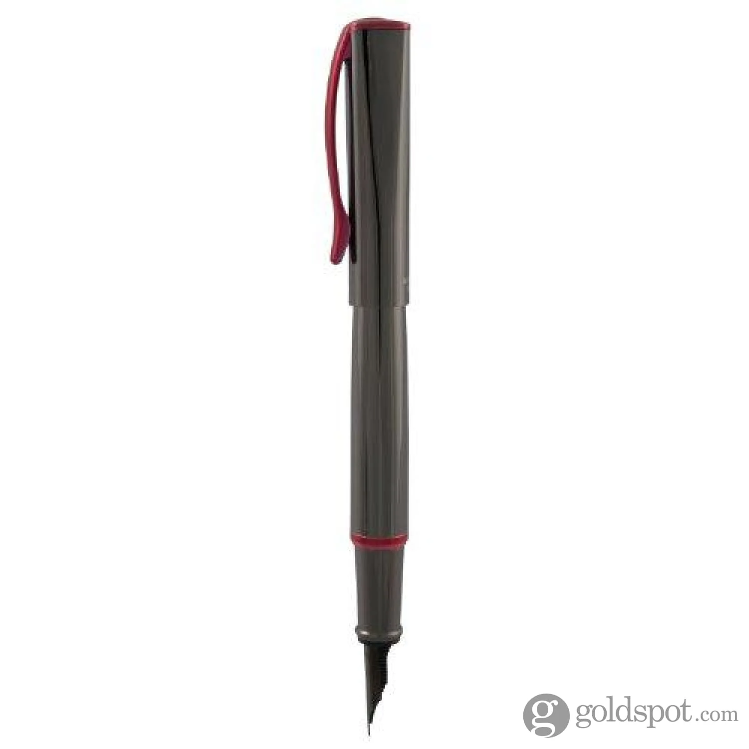 Monteverde Impressa Fountain Pen in Gunmetal with Red Trim - Image 5
