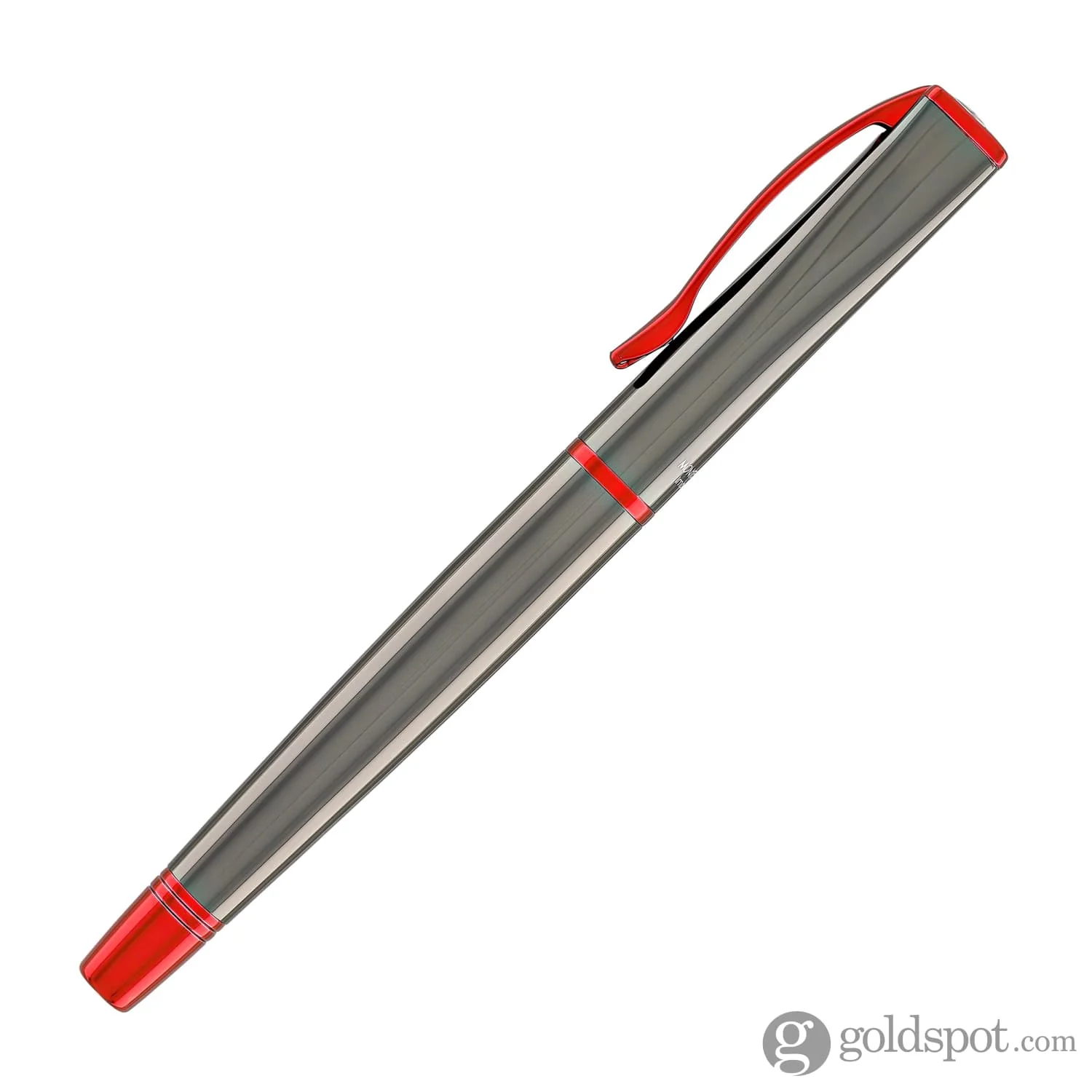 Monteverde Impressa Rollerball Pen in Gunmetal with Red Trim - Image 5