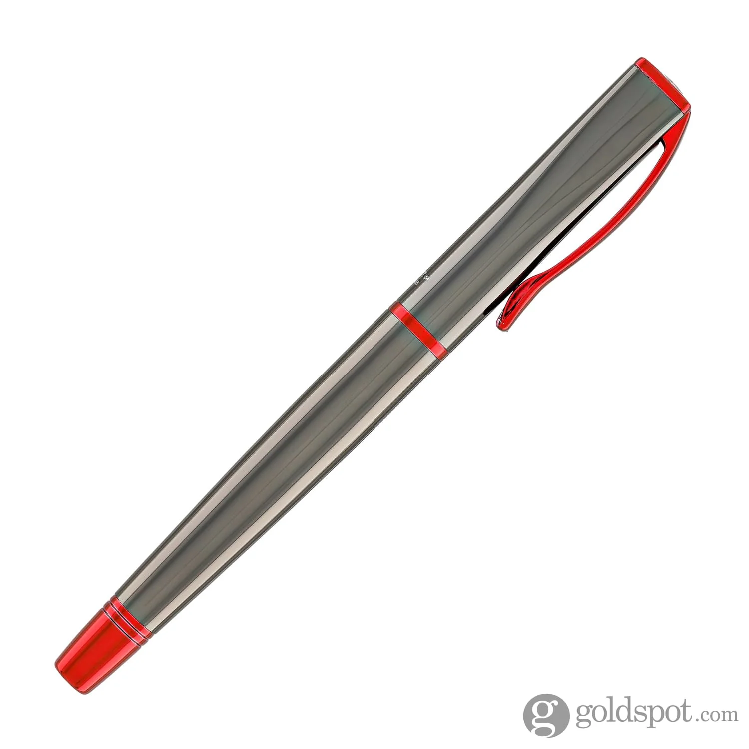 Monteverde Impressa Rollerball Pen in Gunmetal with Red Trim - Image 6