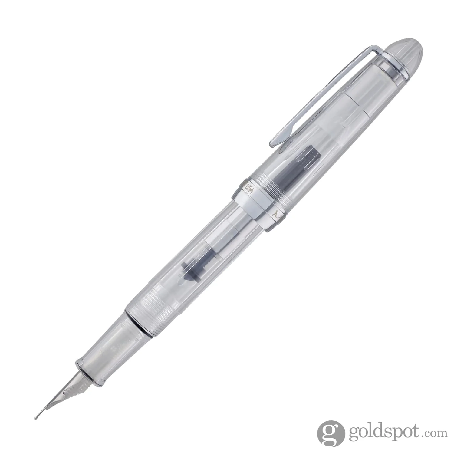Monteverde Monza ID Fountain Pen in Clear - Flex Nib - Image 5