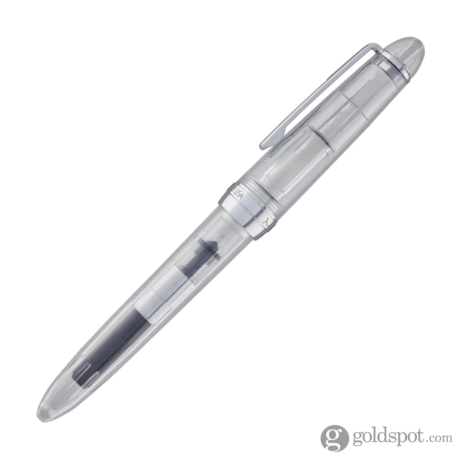 Monteverde Monza ID Fountain Pen in Clear - Flex Nib - Image 7