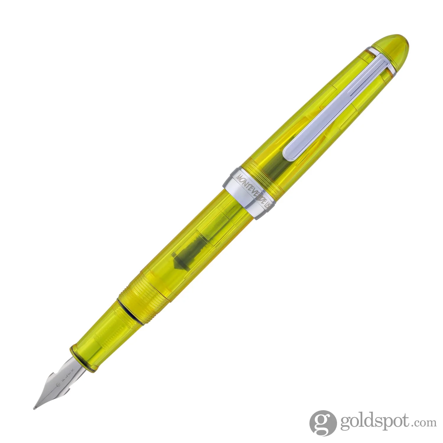 Monteverde Monza ID Fountain Pen in Yellow - Flex Nib - Image 3