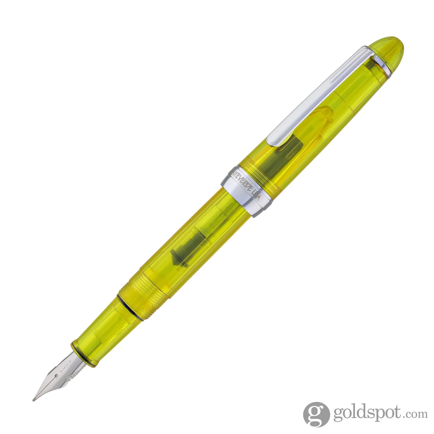Monteverde Monza ID Fountain Pen in Yellow - Flex Nib - Image 4