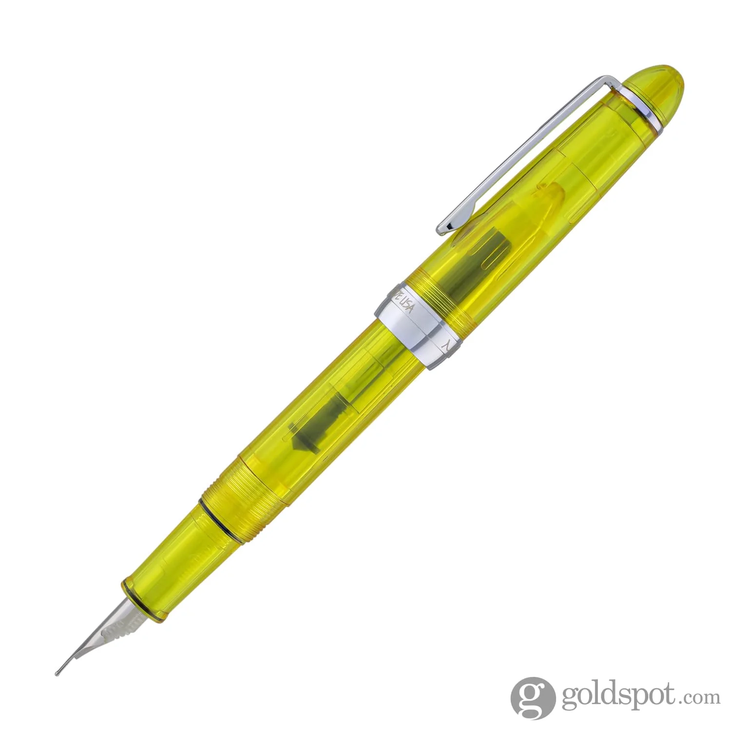 Monteverde Monza ID Fountain Pen in Yellow - Flex Nib - Image 5