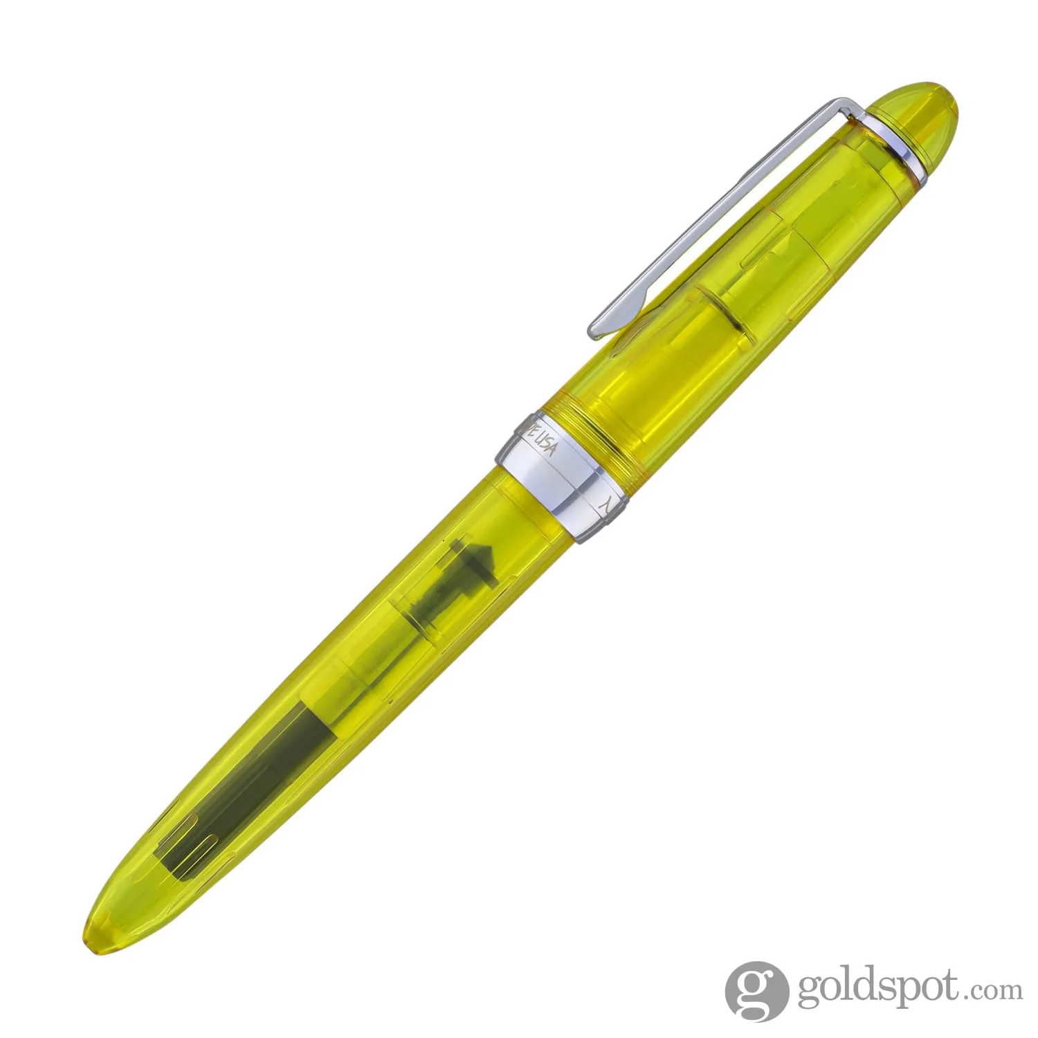 Monteverde Monza ID Fountain Pen in Yellow - Flex Nib - Image 7