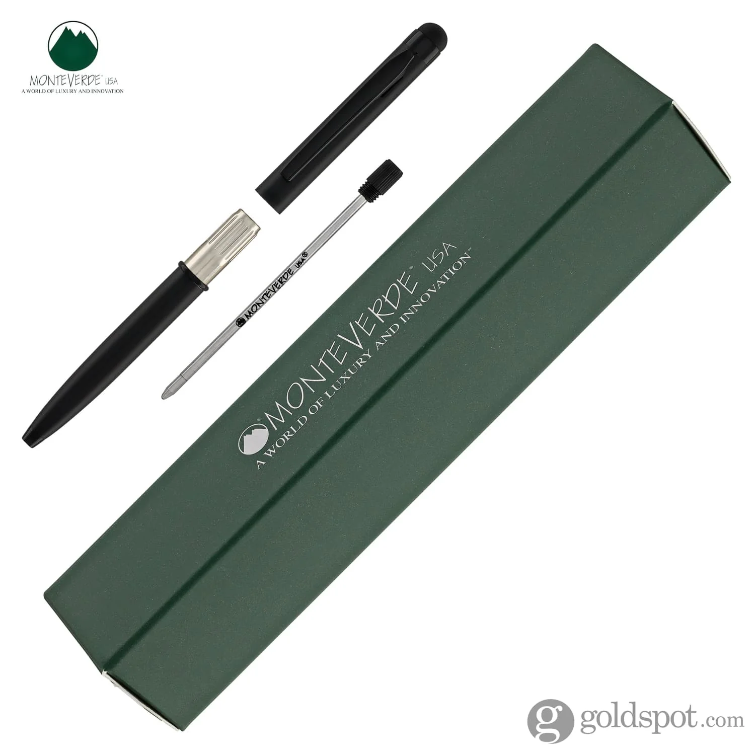 Monteverde Poquito Stylus Ballpoint Pen in Black - Image 5