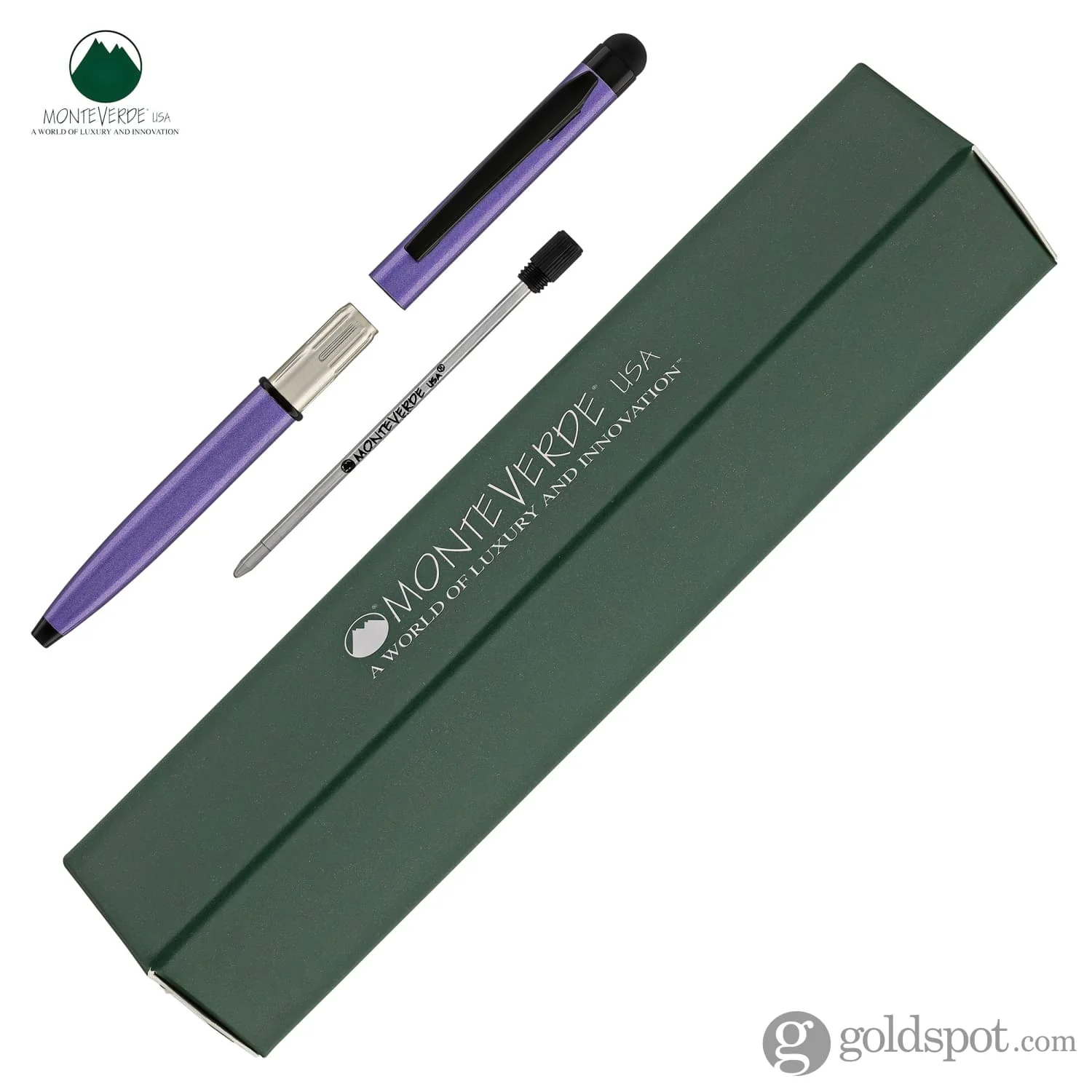 Monteverde Poquito Stylus Ballpoint Pen in Purple - Image 5