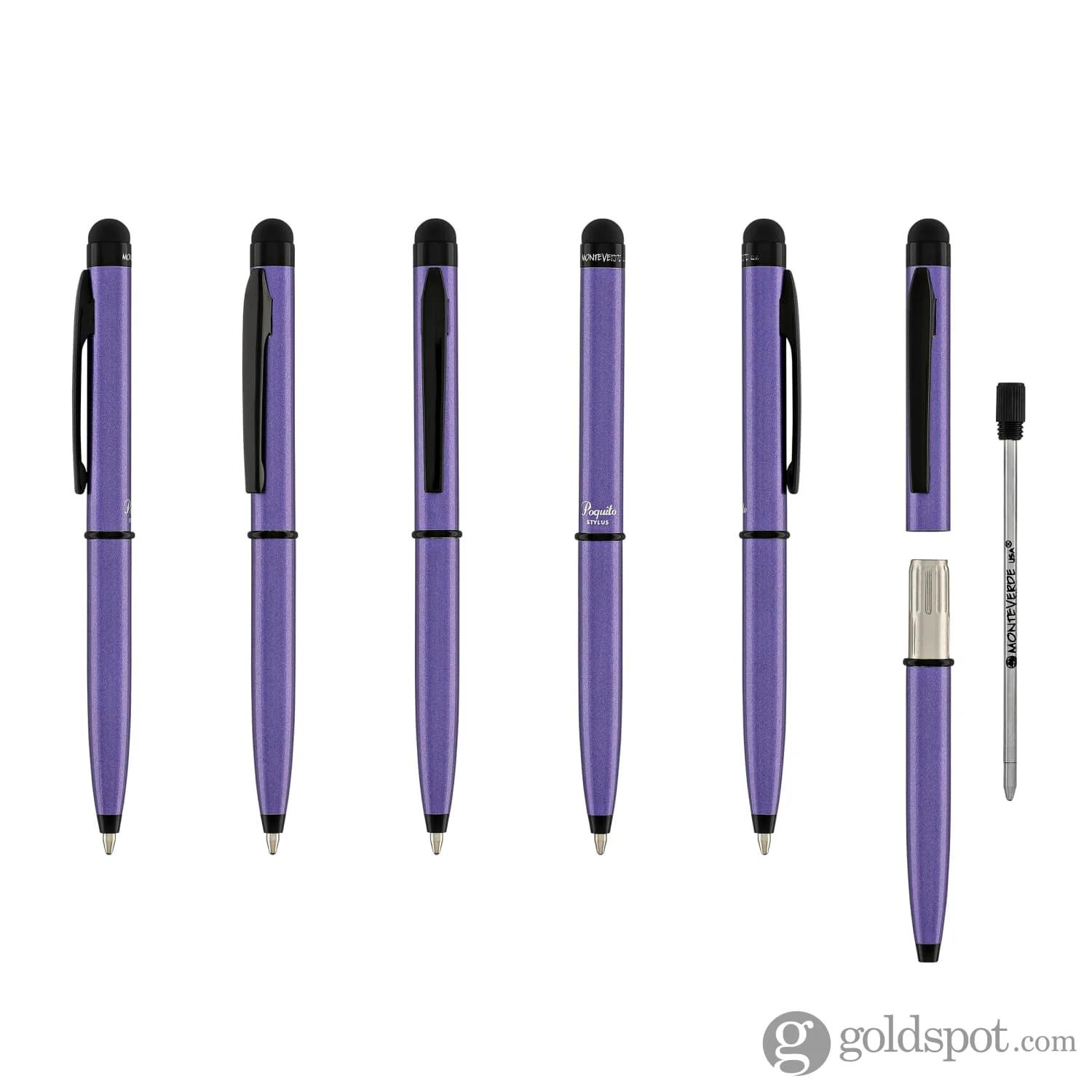 Monteverde Poquito Stylus Ballpoint Pen in Purple - Image 6