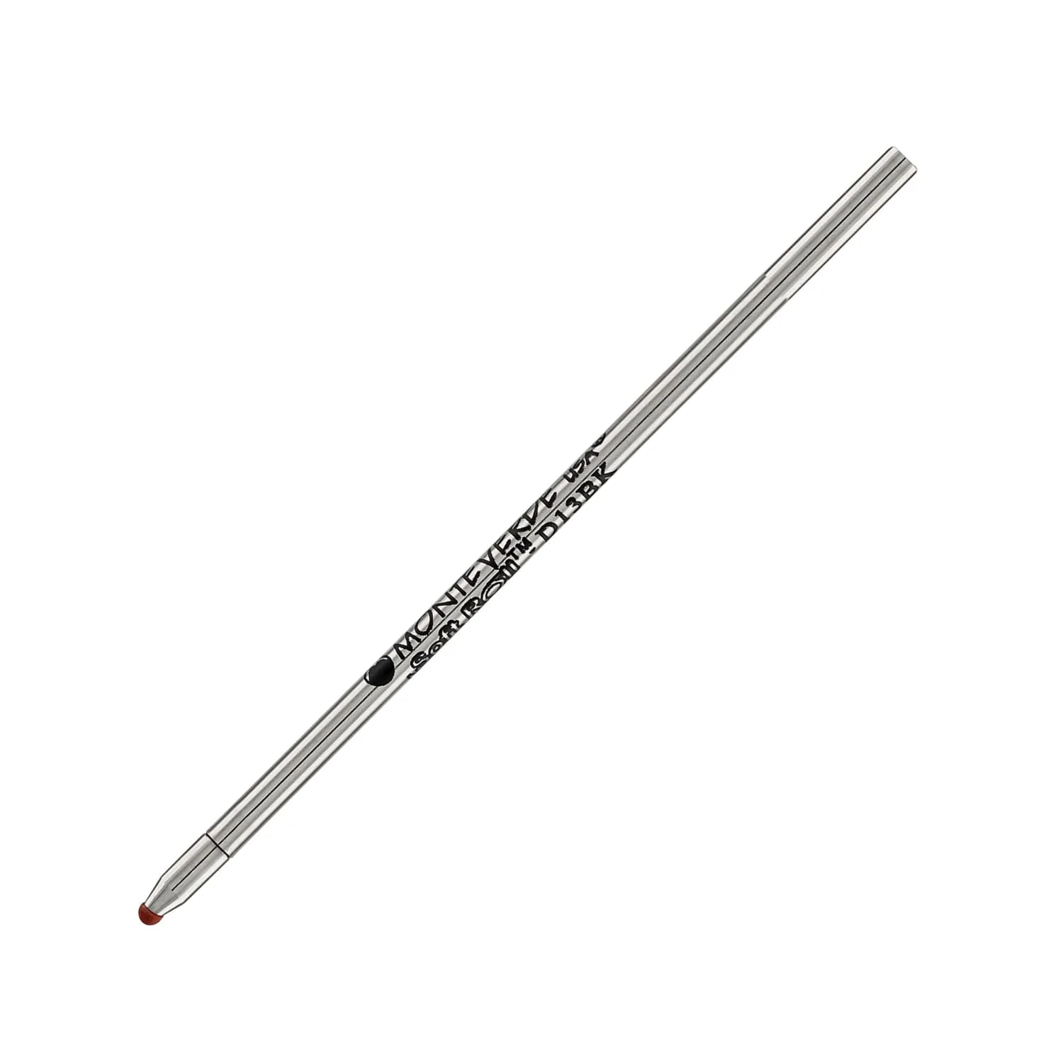 Monteverde D-1 Size Soft Roll Multi Functional Ballpoint Pen Refill in Black - Medium Point