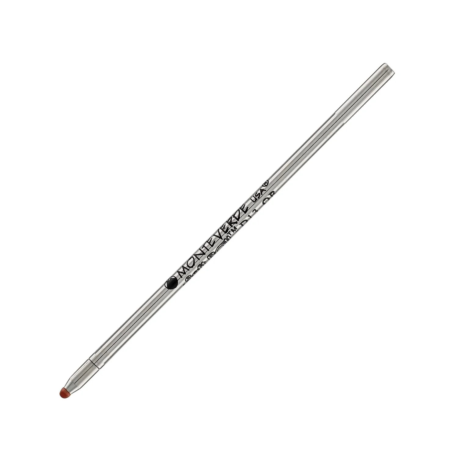 Monteverde D-1 Size Soft Roll Multi Functional Ballpoint Pen Refill in Orange - Medium Point