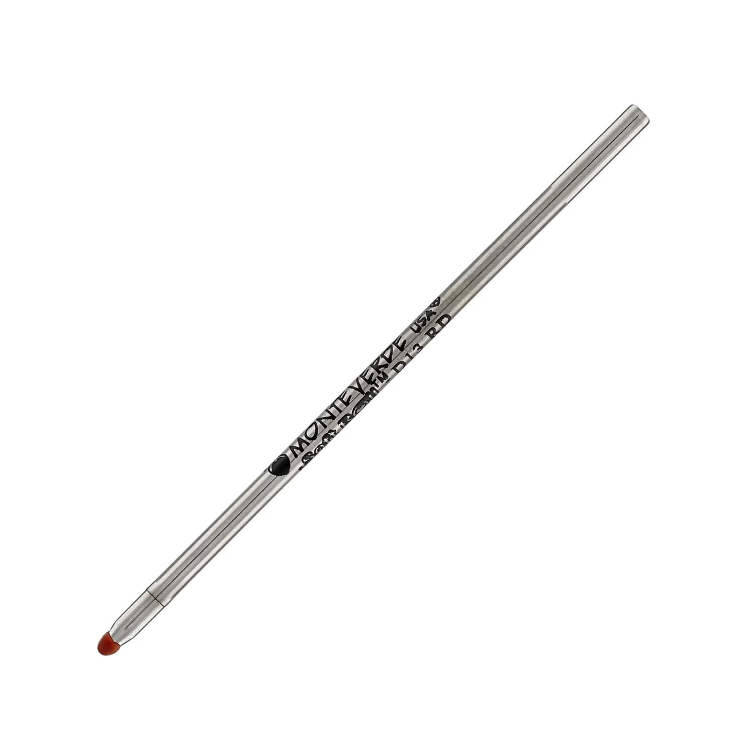 Monteverde D-1 Size Soft Roll Multi Functional Ballpoint Pen Refill in Red - Medium Point