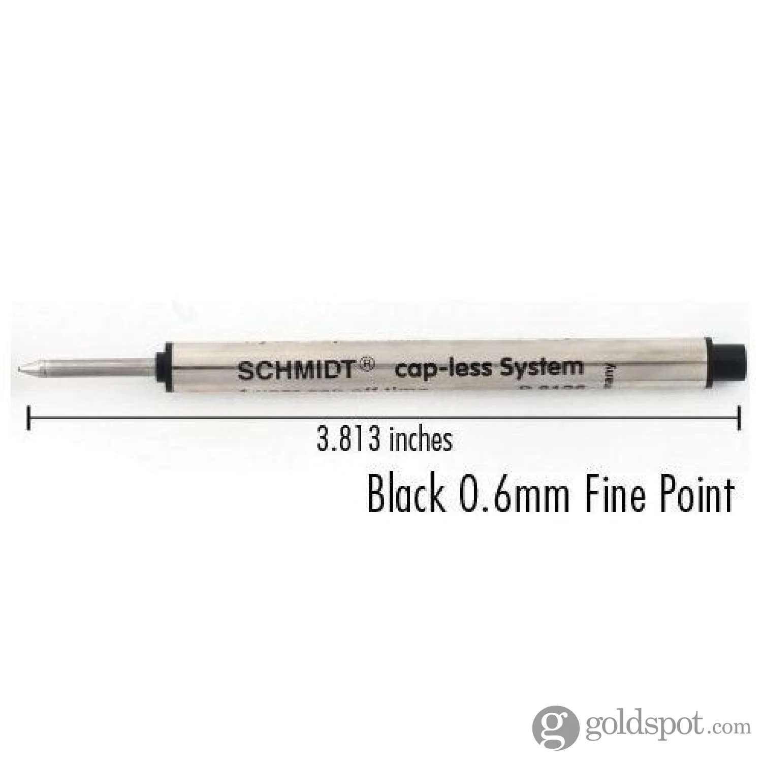 Schmidt Short P8126 Capless Rollerball Refill in Black - Fine Point by Monteverde - Image 2