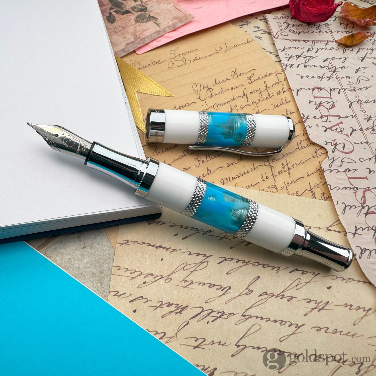 Monteverde Regatta Fountain Pen in Santorini Blue - Image 11